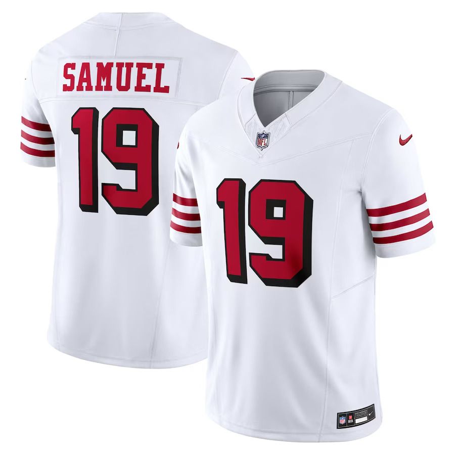 Men San Francisco 49ers 19 Deebo Samuel Nike White Alternate Vapor F.U.S.E. Limited NFL Jersey